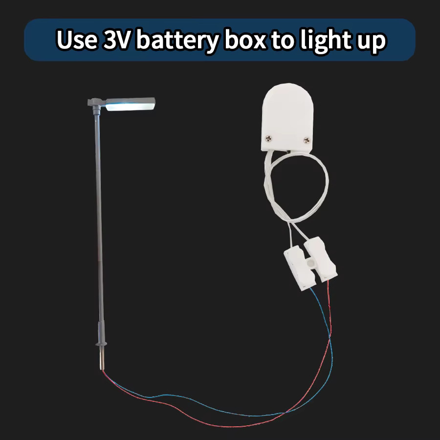 TERAYSUN Miniatur Simulation Straße Lampe Modell Kit, 5-teiliges Set - Bild 4