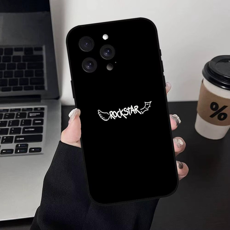 Matte Silikon Handyhülle im DUKI Rapper Design für Apple iPhone Modelle in Schwarz - Bild 6