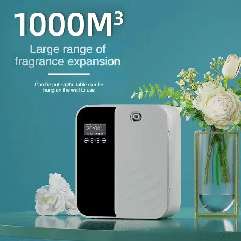 HAOYUNMA Aroma Diffusor Wandmontage mit Bluetooth, Elektrischer Duftverteiler für Zuhause und Hotel, Weiß - Bild 6
