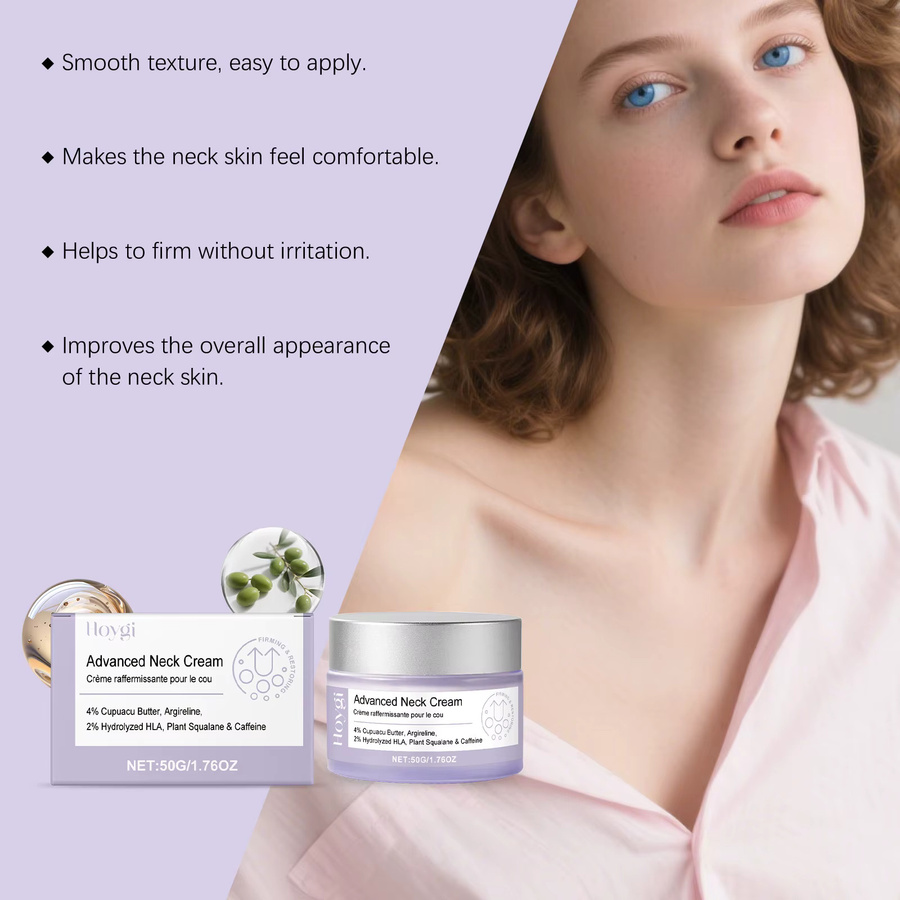 Hoygi Peptid Hals- und Dekolletécreme, Unisex, für reife Haut - Bild 2