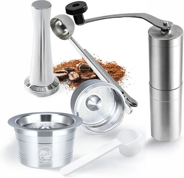 Wiederverwendbare Kaffeekapsel von i Cafilas aus Edelstahl in Silber für Tchibo Cafissimo Easy K-Gebühr Lov Passione 3-Herzen-Kaffeepads - Bild 1
