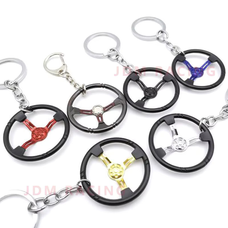 JDM RACING Schlüsselanhänger, Lenkrad Form, Zinklegierung, Unisex - Bild 2