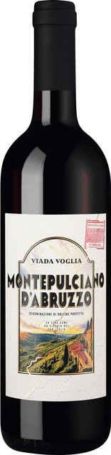 Viada Voglia Montepulciano d'Abruzzo Rotwein, 2023, Abruzzen, trocken, 0,75 l - Bild 1