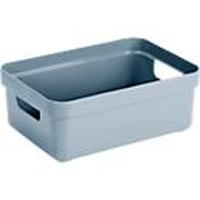 Sunware Sigma Home Aufbewahrungsbox mit Griffen, 9 l, Blaugrau - Bild 3