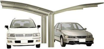 Ximax Doppelcarport Portoforte Typ 80 in Edelstahl-Look, Breite: 543 cm, Tiefe: 495,4 cm - Bild 3