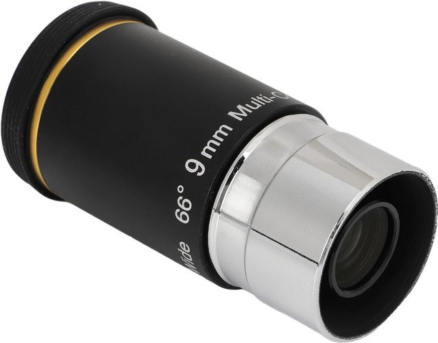 Wosawe Weitwinkelokular für astronomische Teleskope 9 mm, 1,25 Zoll, 66 Grad, grau/schwarz - Bild 1