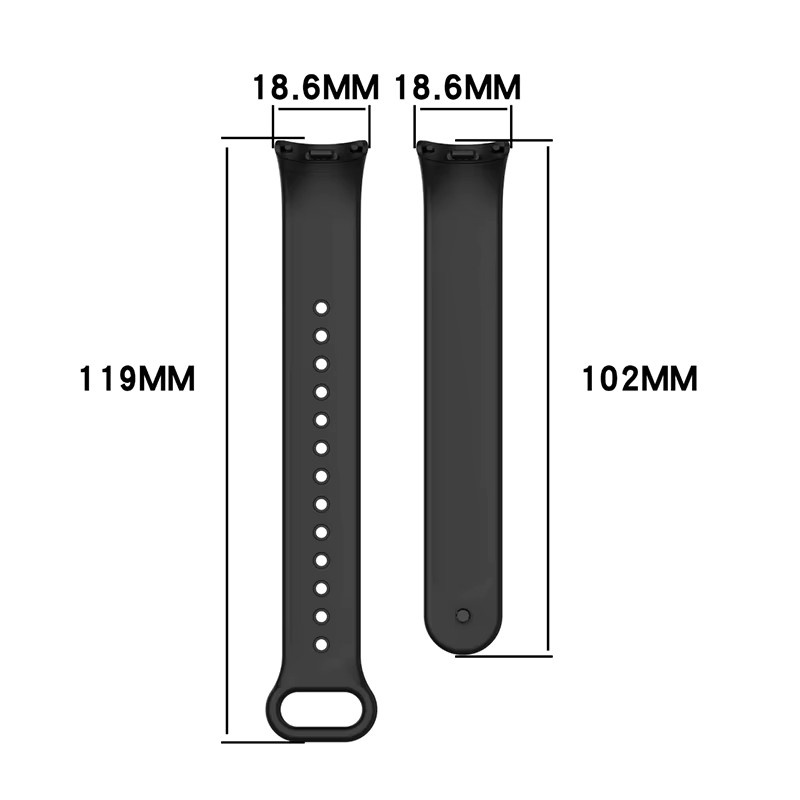 ATOPKEY Silikonarmband für Xiaomi Mi Band 9, 8 und Smart Band 10, Unisex Sportarmband aus Gummi mit NFC-Funktion - Bild 4