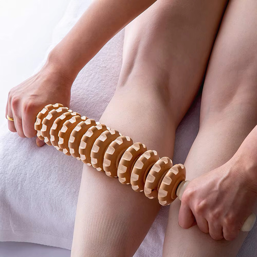 STAWHO Holz Massage Roller, Unisex - Bild 4