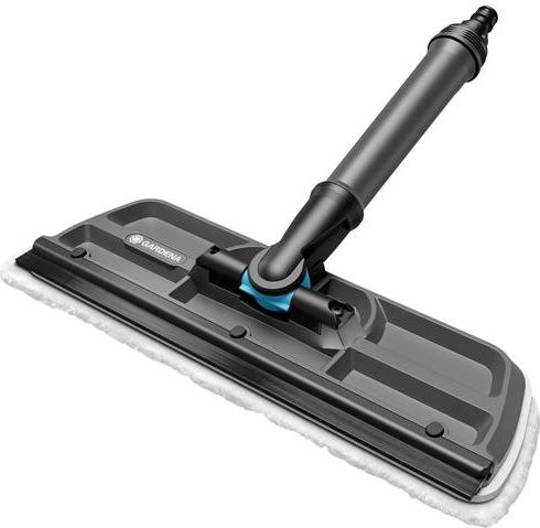 Gardena Cleansystem Fensterwischer mit Mikrovlies und Abziehlippe, Anthrazit/Schwarz, Breite: 31 cm - Bild 1