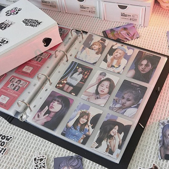 Kpop Fotokartenhalter A4 Fotoalbum mit 25 Innenseiten und Schallwand für Idol Bildersammelbuch - Bild 1