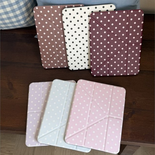 INS Tablet-Hülle Polka Dots im koreanischen Design für iPad Pro und iPad Air, Pink/Multicolour - Bild 1