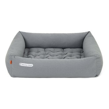 Doctor Bark Hundebett mit orthopädischem Schaumstoff und abnehmbarem Bezug, Grau, S - Bild 2