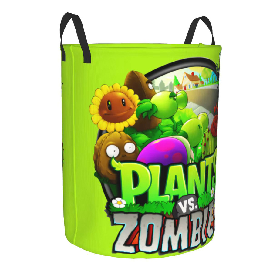 Pflanzen vs. Zombies Wäschekorb aus Stoff, faltbarer Spielzeug-Kleidungskorb und Aufbewahrungsbehälter für das Kinderzimmer - Bild 2