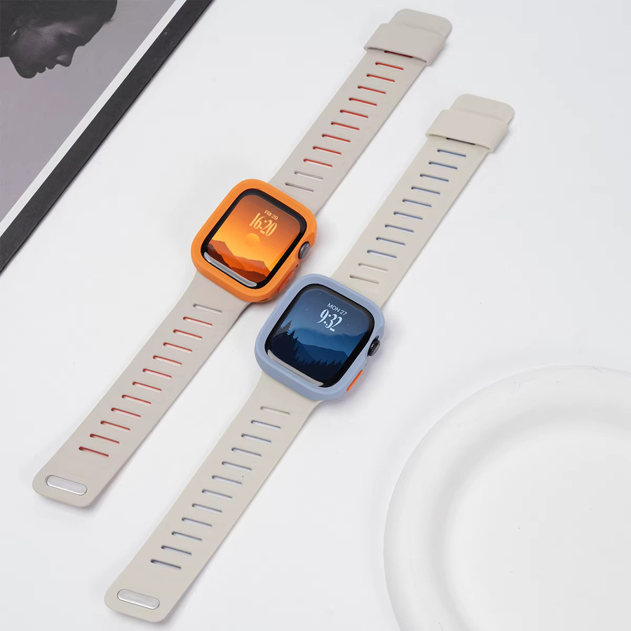 OAKCHARM Uhrenarmband Silikon, Candy TPU Hülle für Apple Watch - Bild 2