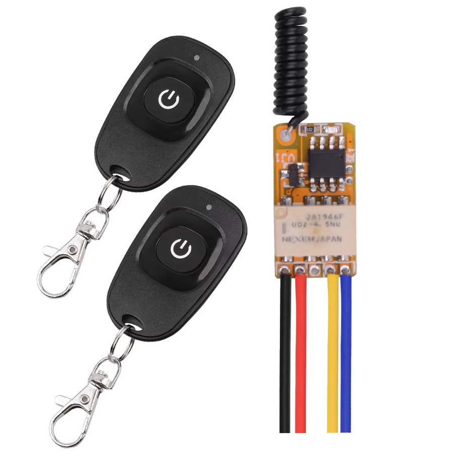 Savmini RF Wireless Switch Smart Home Mini-Relais mit Push Button Kontakt ASK - Bild 2
