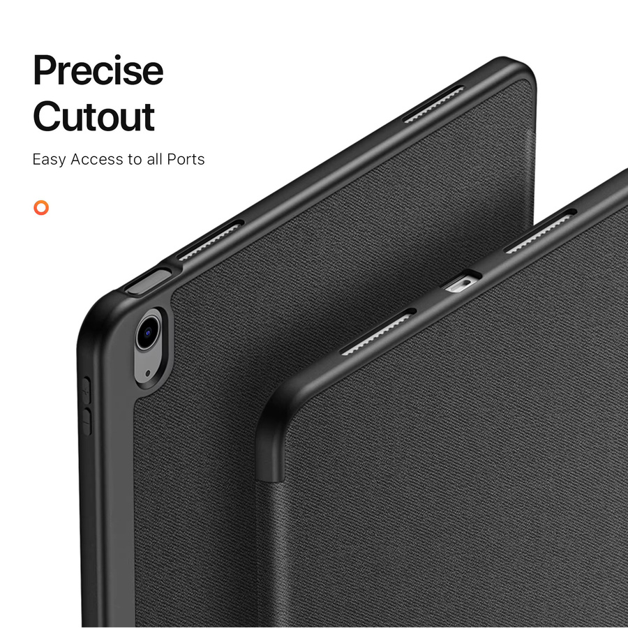 DUX DUCIS Tablet-Hülle mit dreifach faltbarem Ständer für iPad Pro 11, iPad Air 13, Mini 6/7 und iPad 10/11 2025 inklusive Stylus-Stifthalter und Auto-Sleep-Wake Funktion in Schwarz - Bild 6