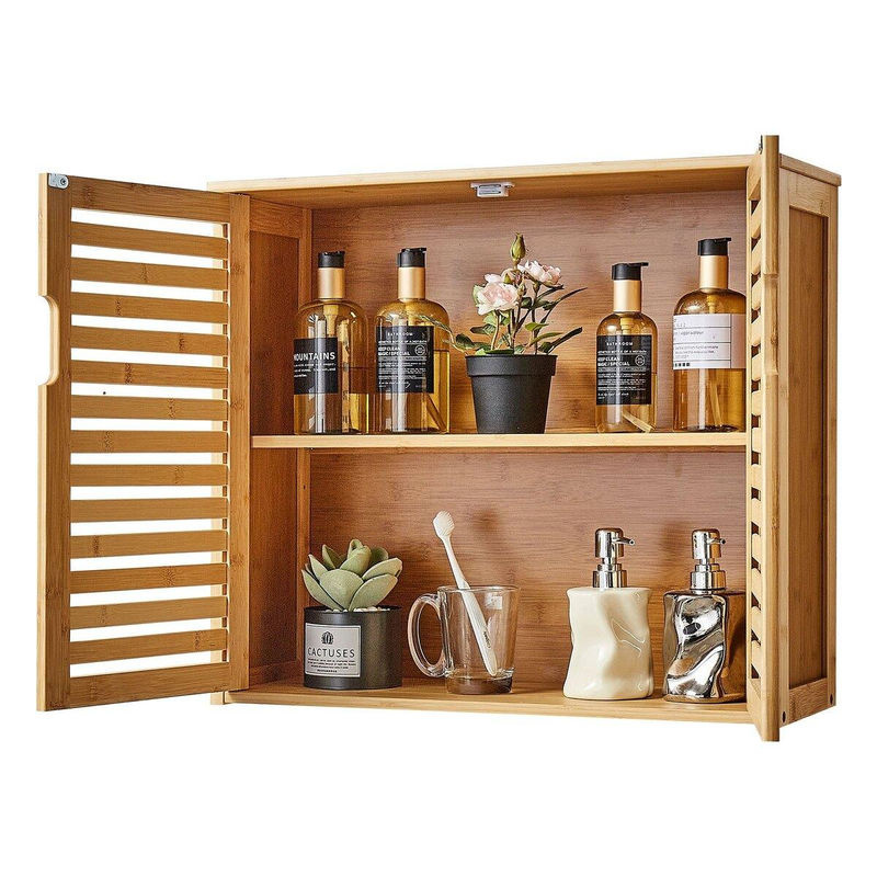 Buying Solutions MB Badezimmer-Wandschrank in Weiß mit 2 Türen und verstellbarem Einlegeboden zur Wandmontage - Bild 5