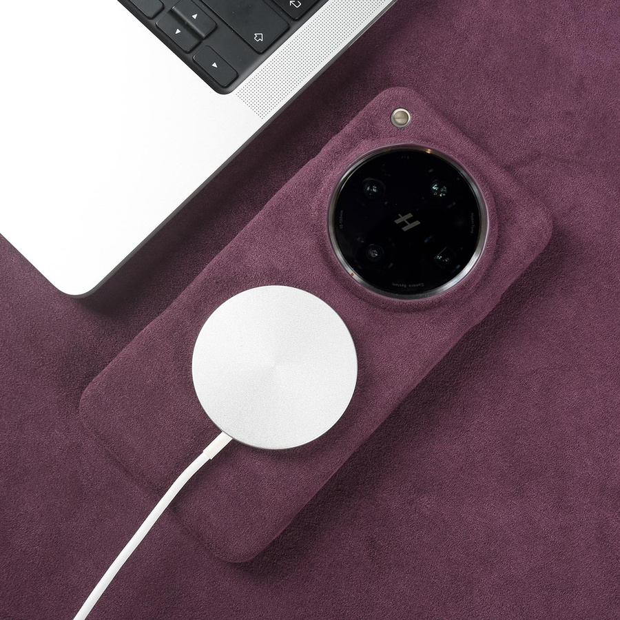 Magnetische Alcantara Rückseitenhülle Case für OPPO Find X9 Pro X8 Ultra X6 Pro X7 Ultra Reno 9 Pro Plus in Purple - Bild 1