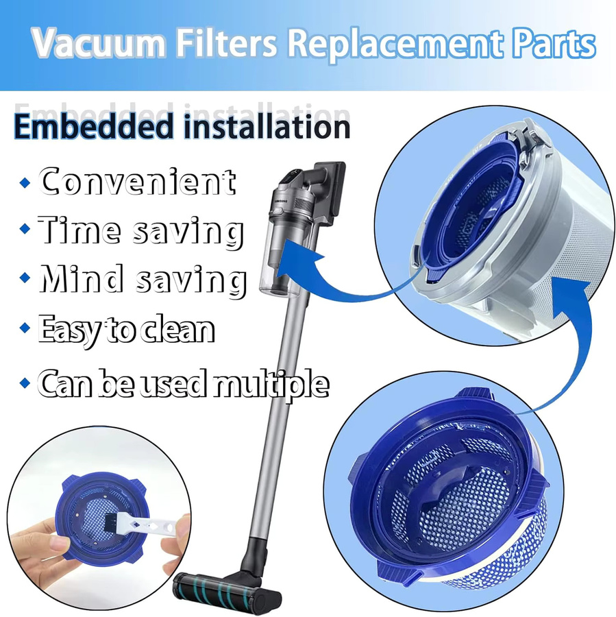 Samsung HEPA-Filter Ersatzteil in Blau für Jet 60, Jet 70, Jet 75, Jet 75+ und Jet 90 Staubsauger (DJ97-02649A) - Bild 3