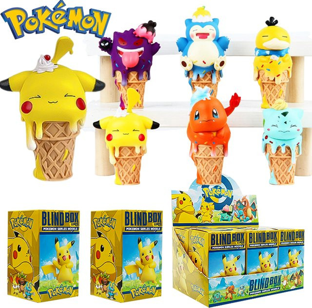 Pokémon Eiscreme Pikachu Snorlax Psyduck Gengar, Anime-Figur, Einzelfigur - Bild 1