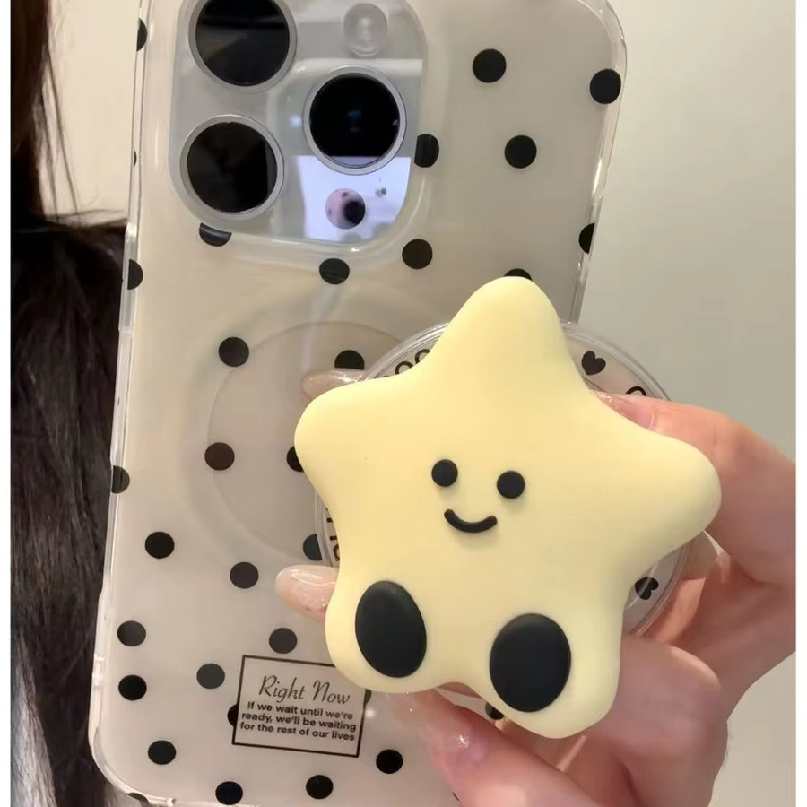 DIXSG Magnetischer MagSafe Griptok mit 3D Sterne und Mond für iPhone – Universeller Telefonhalter und Ständer - Bild 3