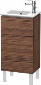 Duravit L-Cube Waschtischunterschrank in Nussbaum dunkel mit Tür rechts, B/T/H: 42 x 29,4 x 70,4 cm