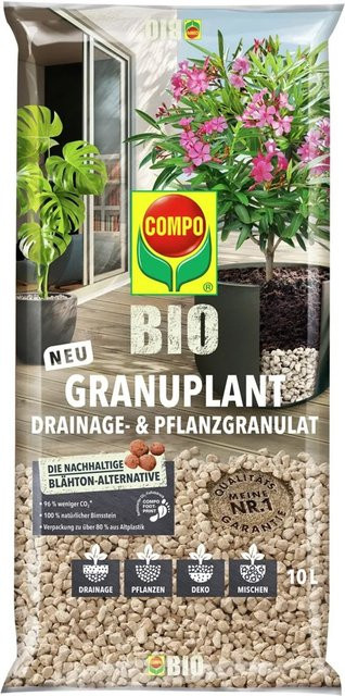 Compo BIO Granuplant Drainage- und Pflanzgranulat mit Bims, 10 l - Bild 1