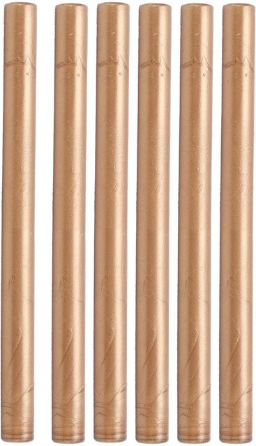 Igeteck Siegelwachsstifte Set, 10 Stück rauchfreie und flexible Heißsiegelstifte für Umschläge und Karten, Beige und Gold - Bild 1