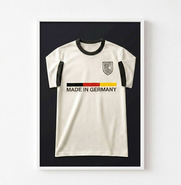 K-Möbel Trikot Rahmen aus Echtholz in Weiß, Breite: 60 cm, Höhe: 80 cm - Bild 1