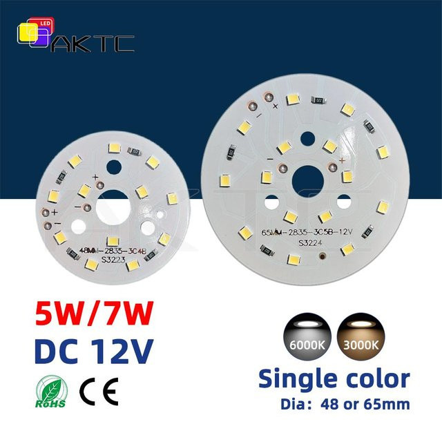 Ankatec LED Chip SMD2835 für Downlight, runde Aluminium Lichtperlen, DC 12V, Weiß - Bild 1