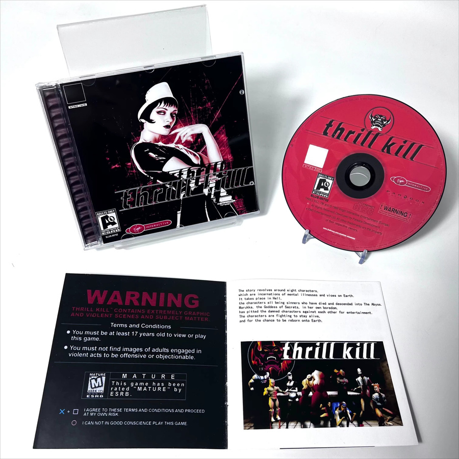 Thrill Kill Spielkopie-CD für PlayStation mit Handbuch, NTSC U/C J PAL-Version, Action-Spiel in Multicolour - Bild 3