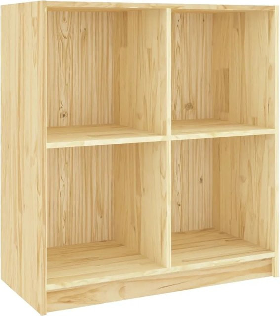 vidaXL Sideboard aus Massivholz Kiefer in Natur Braun, B/T/H: 70 x 33 x 76 cm - Bild 1