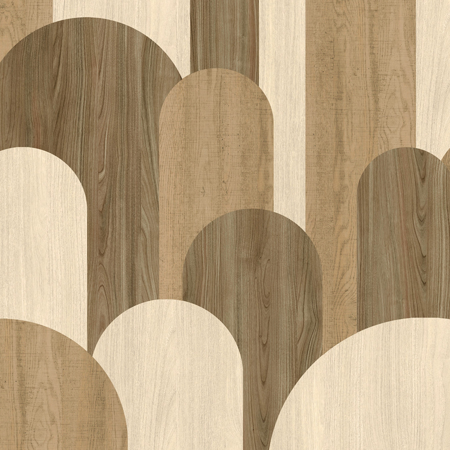 Nobilis Fototapete Ponti in Beige und Braun mit Natur- und Holzoptik, Breite: 330 cm, Höhe: 70 cm - Bild 3