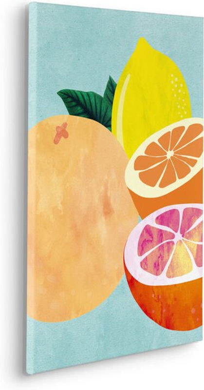 Komar Canvasbild Mint And Lemonade Modernes Wandbild in Grün und Gelb B: 60 cm, H: 60 cm - Bild 1