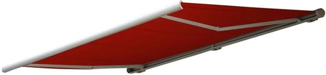 Elektrische Kassettenmarkise MCW H122 Vollkassette aus Polyester, Farbe: Bordeaux-Rot, B x H: 4 x 3 m - Bild 2