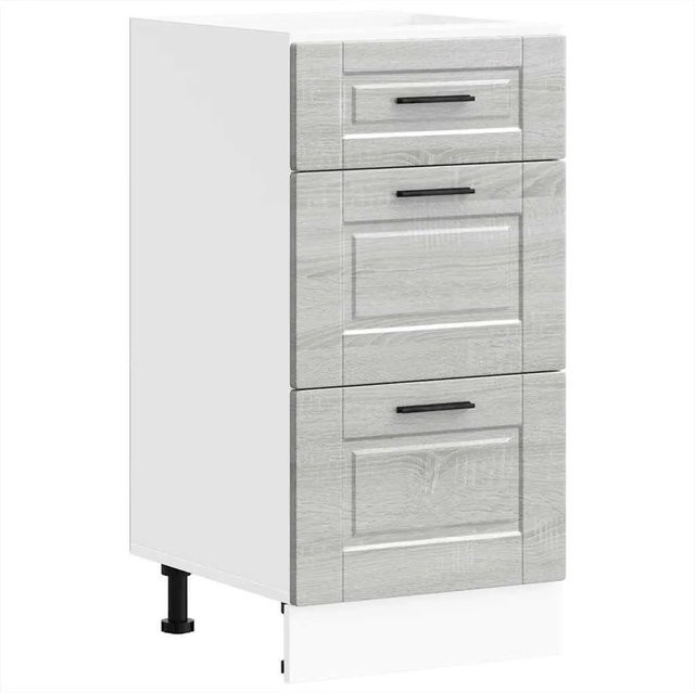 Küchenunterschrank DELUKE SAMU mit Schublade in Sonoma Grau, B: 40 cm, T: 46 cm, H: 81,5 cm - Bild 1