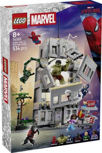 LEGO Marvel Großer Showdown Spider-Man vs. Hulk Bauspielzeug ab 8 Jahren - Bild 1