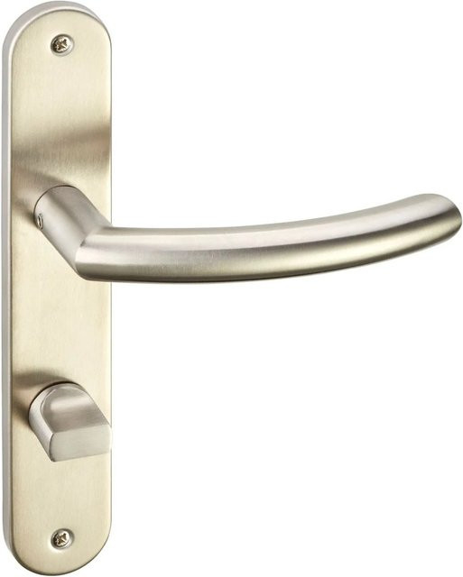 SO-TECH Türdrücker LINUS Edelstahl Langschild für Bad und WC, Silber gebürstet, B/H: 22,5 x 6,6 cm - Bild 1