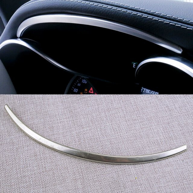Zierleiste für das Auto-Armaturenbrett in Silber, passend für Mercedes Benz C-Klasse W205 und GLC X253 (2015–2020) - Bild 1