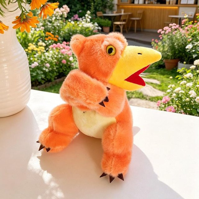 Yiran toy Cartoon-Dinosaurier Weiche Plüschtiere, 23cm, Orange - Bild 1