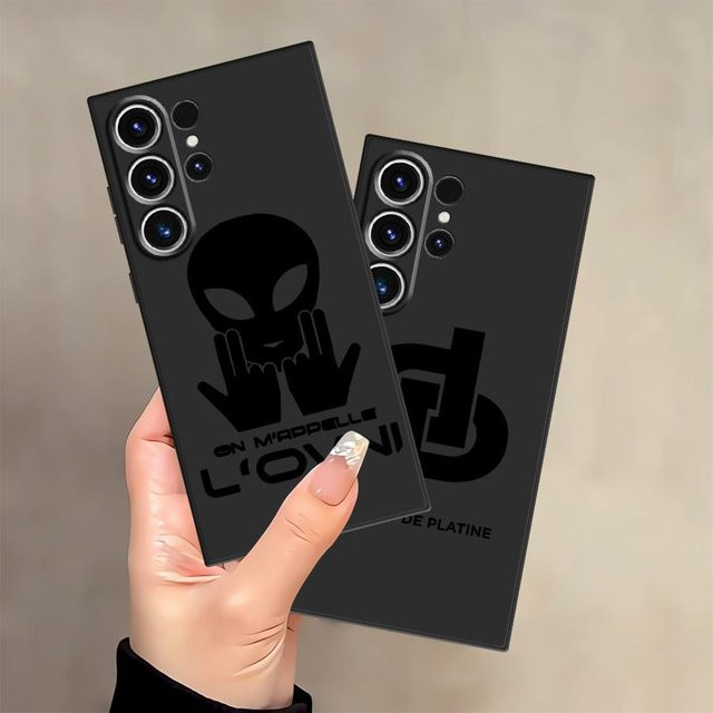 Weiche Handyhülle Rapper JuL C'est Pas Des Lol für Samsung Galaxy S20 S21 S23 S25 S26 Ultra FE Note 8 9 10 20 Edge in Multicolor und Schwarz - Bild 1