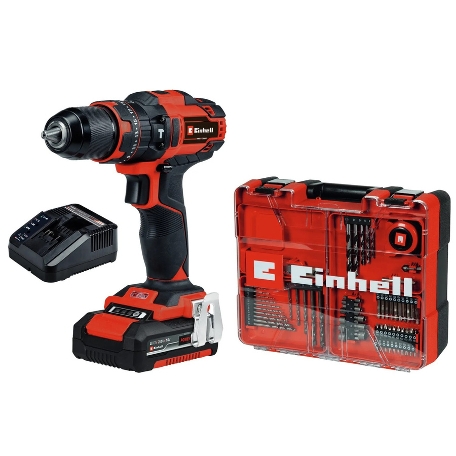 Einhell Akku-Schlagbohrschrauber TE-CD 18/40 Li-i aus der Power X-Change Serie in Rot - Bild 2