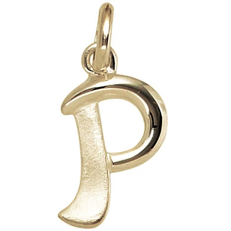 Colfem Anhänger Buchstabe P, 375 Gelbgold, Unisex - Bild 1