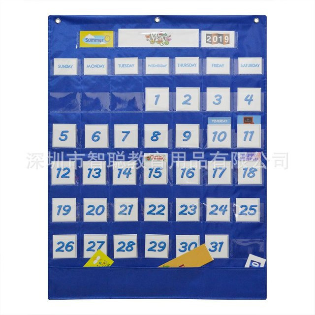 Schulklassenkalender, Wandkalender, blau - Bild 1