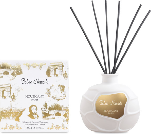 Houbigant Tabac Nomade Reed Diffuser für den Tisch aus weißer Keramik mit würzigen und holzigen Noten - Bild 1