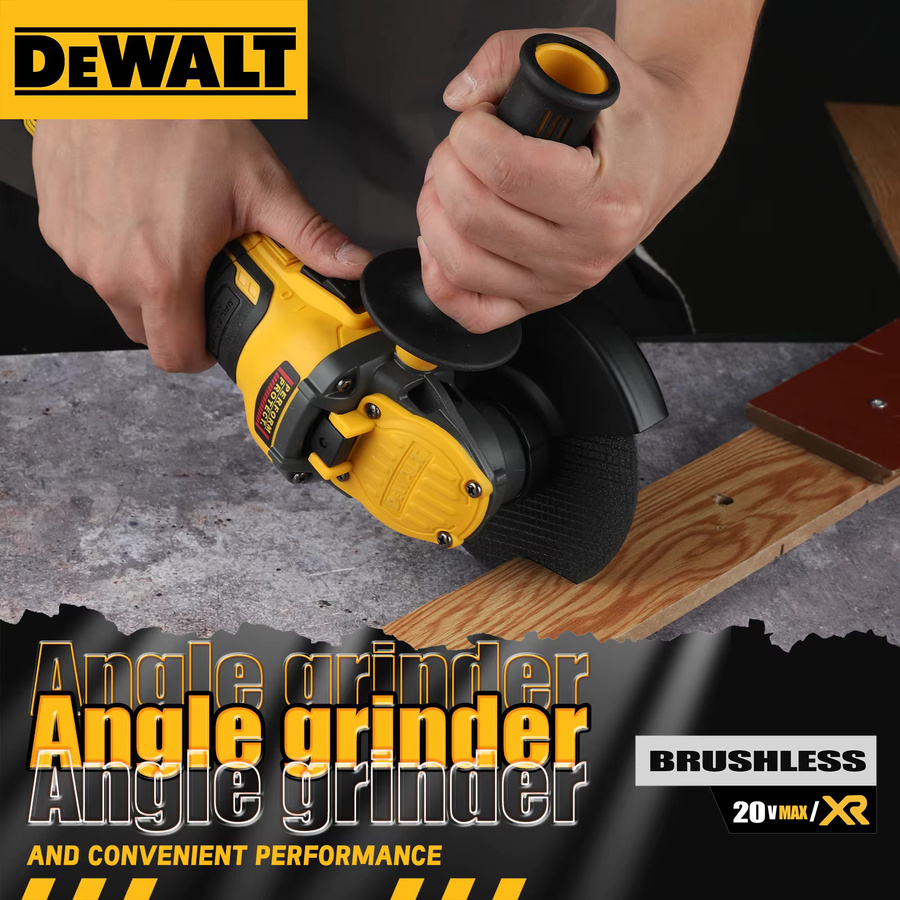 DeWalt Winkelschleifer DCG409, 20 V bürstenloser Akku-Schleifer, Gelb, 125 mm - Bild 4