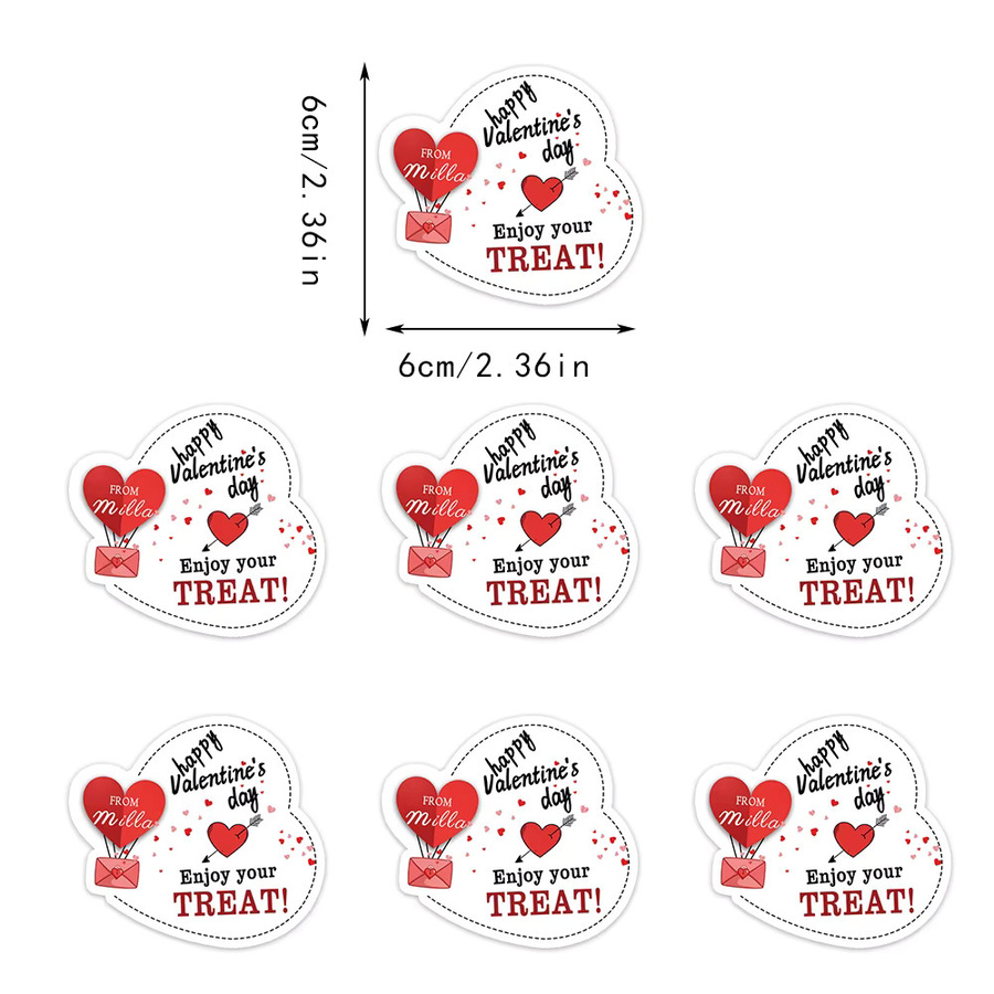 Personalisierte Namens-Liebesaufkleber von WEIGAO für Valentinstag als dekorative Aufkleber für Geschenkverpackungen - Bild 5