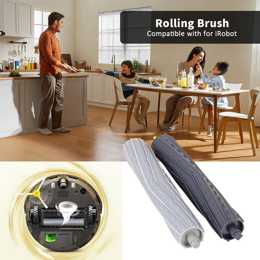 Ersatz-Rollenbürste für iRobot Roomba 800 und 900 Serie (860, 865, 866, 870, 880, 885, 886, 890, 960, 966, 971, 976, 980, 990) aus Kunststoff - Bild 2