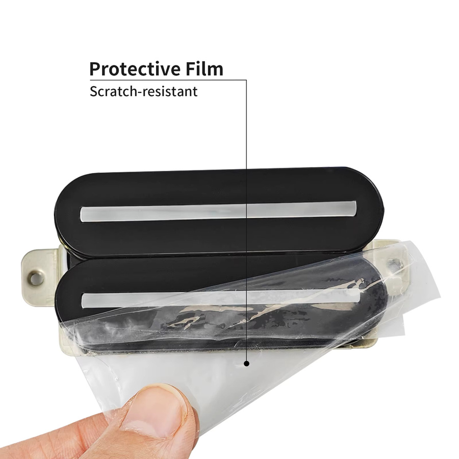 Phrilam Pro Super Power Dual Blade Hot Rail Keramik Humbucker Pickups für ST TL Style E-Gitarren, Schwarz - Bild 3