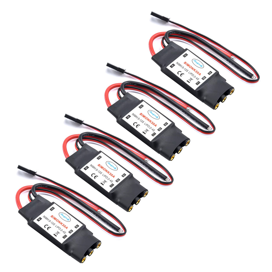 Simonk ESC mit BEC für F450 S500 S550 RC Quadcopter Hubschrauber, 30A - Bild 2
